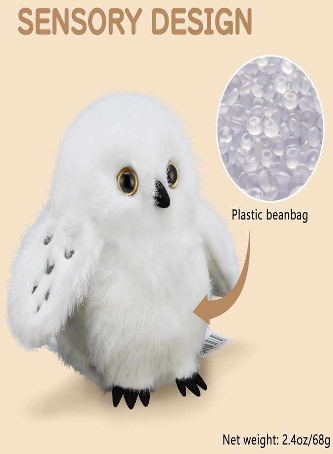 Niceup White Snowy Owl Stuffed Animals 6-Pack 4.5in, Wizard Party Favors Gift Birthday Decorations Small Bubo Scandiaca Plush Stuffy Keychains for Kids Backpack - Image 4
